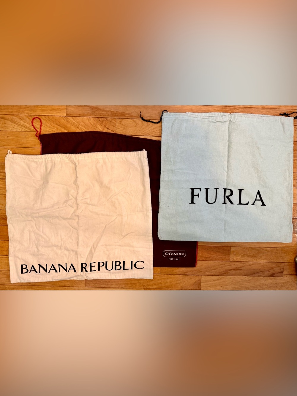 Furla, Coach & Banana Republic Drawstring Dust Bag for Medium/Large Bags